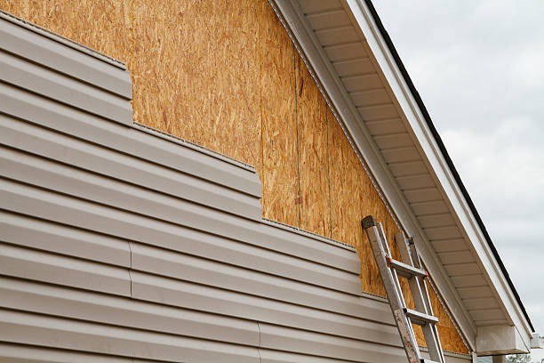 Professional Vinyl Siding technician working in Summit, IL
